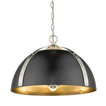  6928-3P PW-BLK - Aldrich 3 Light Pendant